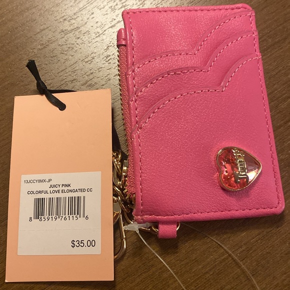 Juicy Couture Pink Key & Card Holder - Picture 4 of 7